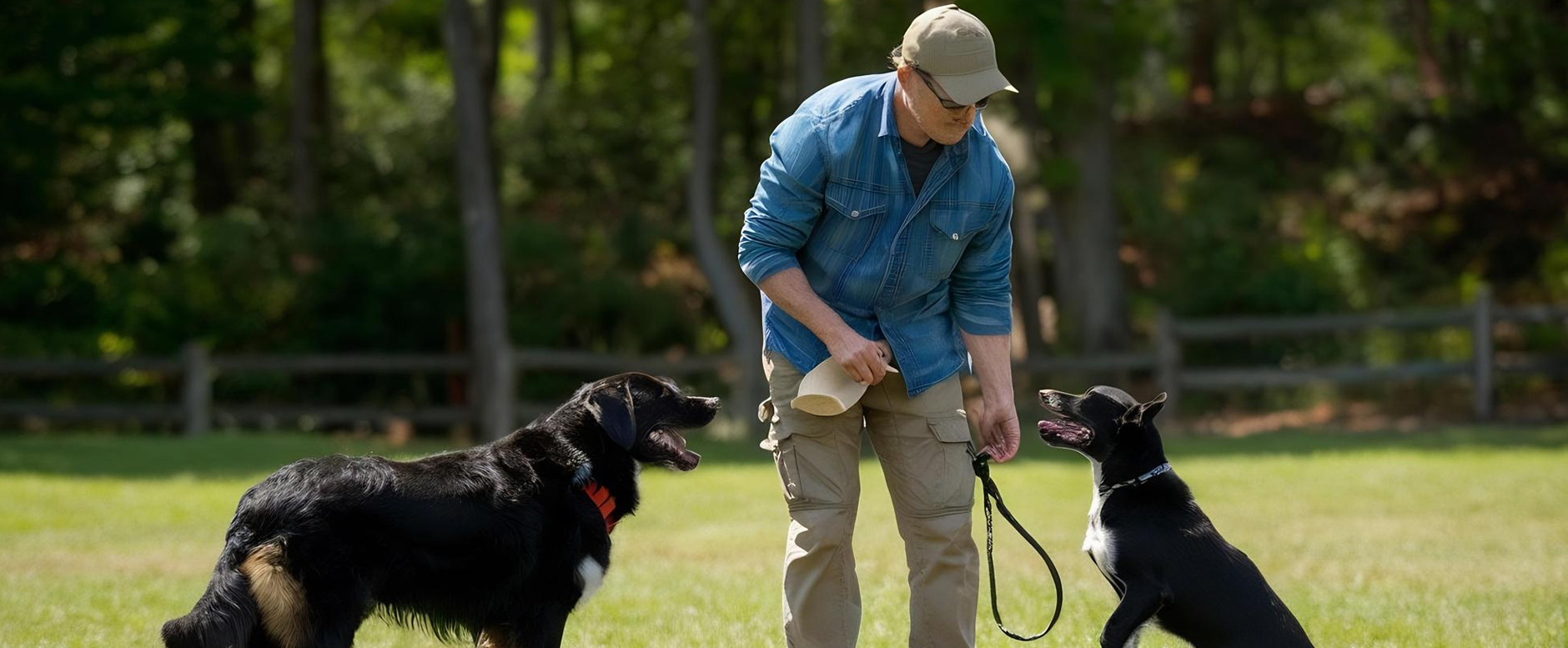 Professional dog obedience training